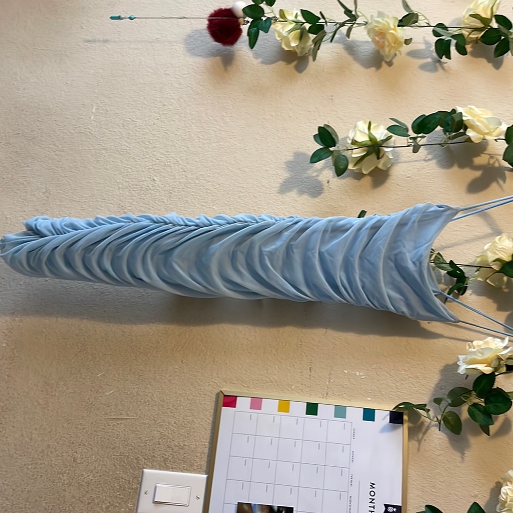 Oh Polly Baby Blue Midi Dress